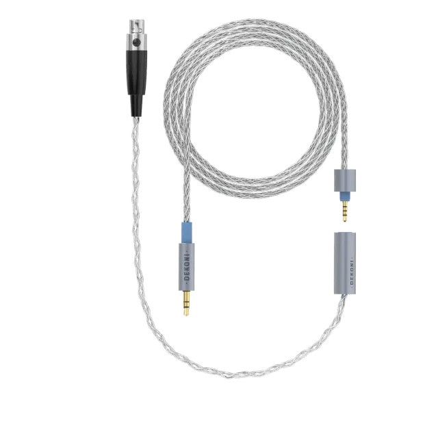 Dekoni Ensemble 1/8 tomme 64 tommer flettet hovedtelefonkabel – XLR