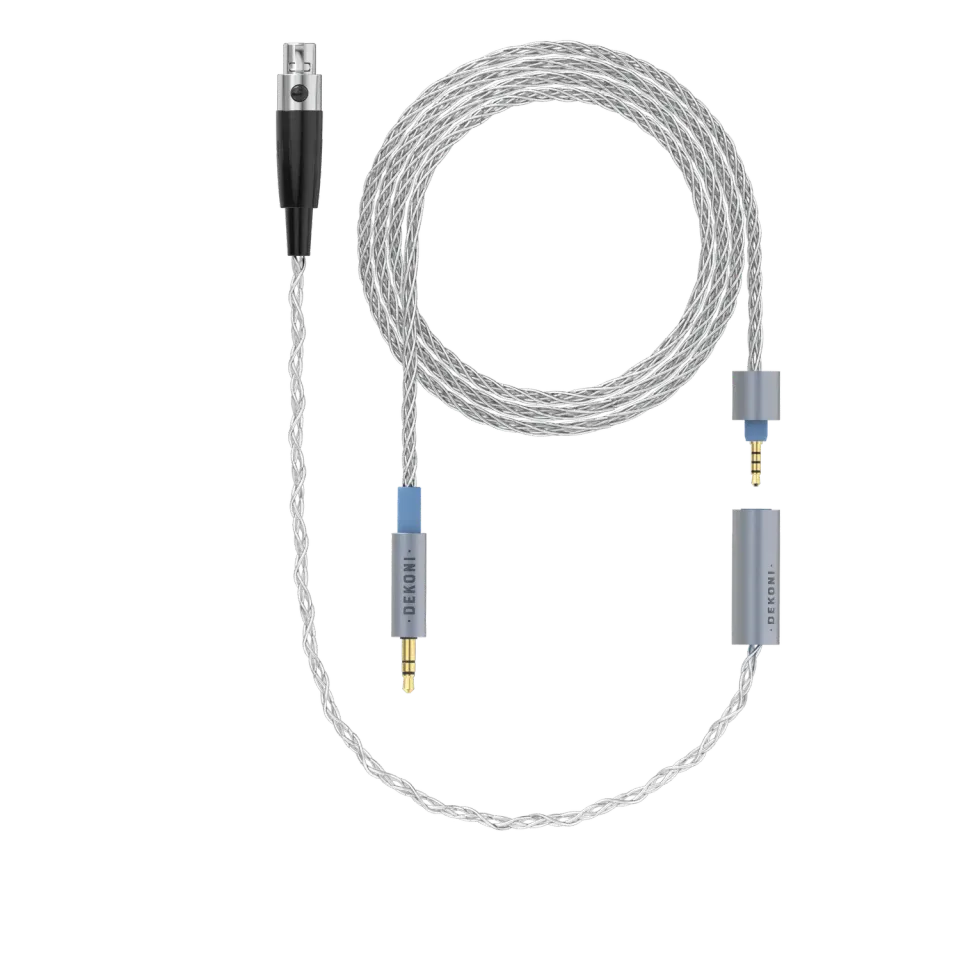 Dekoni Ensemble 1/8 tomme 64 tommer flettet hovedtelefonkabel – XLR