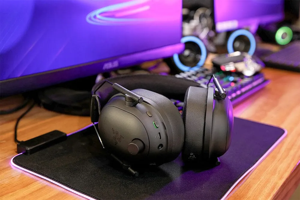 Wicked Cushions WC FreeZe Razer Blackshark V2 Pro ørepuder sort kølegel før 2023