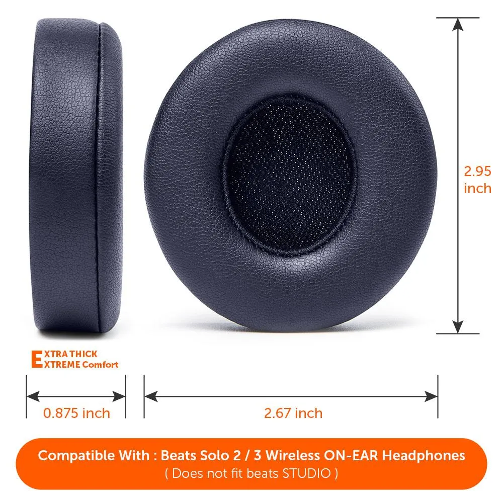 Wicked Cushions Beats Solo Earpads ørepuder sort memory foam
