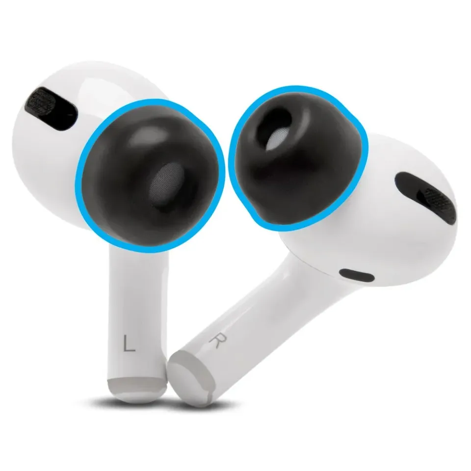 Wicked Cushions WC TipZ ørepropper til AirPods Pro, Pitch Black, 3 størrelser