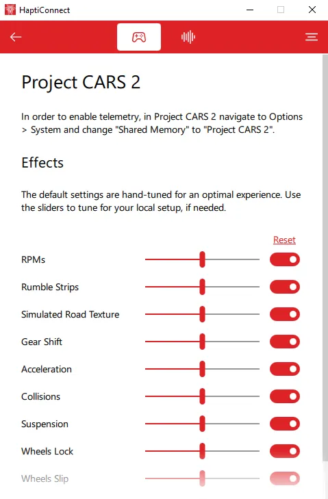ButtKicker HaptiConnect Project Cars 2 Plugin spilplugin