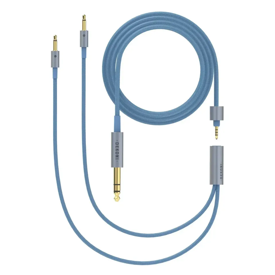 Dekoni Ensemble 1/4" 64" hovedtelefonkabel 3,5 mm nylon