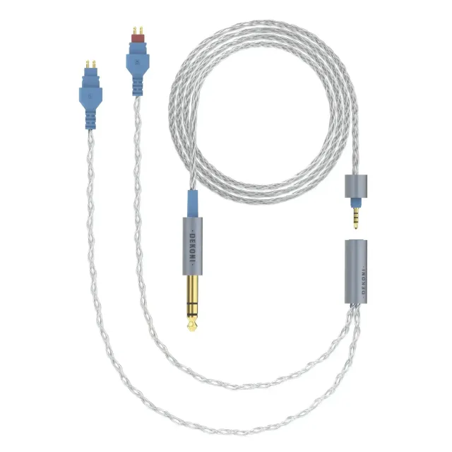 Dekoni Ensemble 1/4″ 52″ flettet kabel HD600-hovedtelefonstik