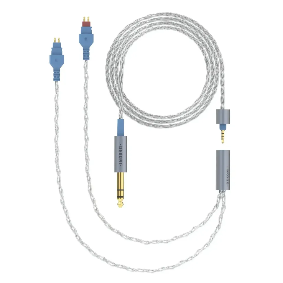 Dekoni Ensemble 1/4″ 52″ flettet kabel HD600-hovedtelefonstik