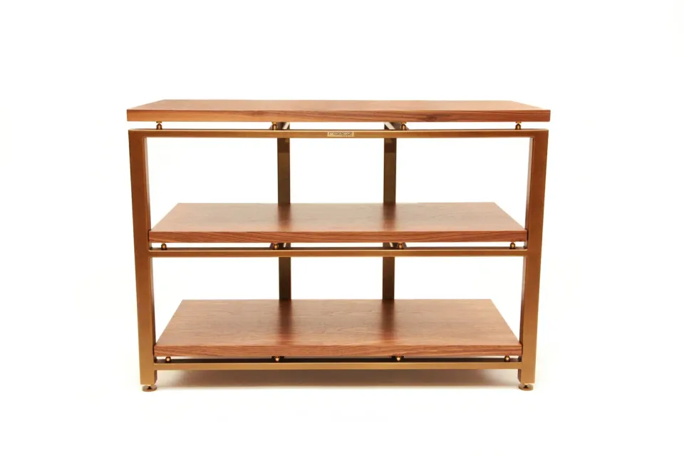 Rogoz Audio 4QG3 hi-fi-rack 3 hylder valnød
