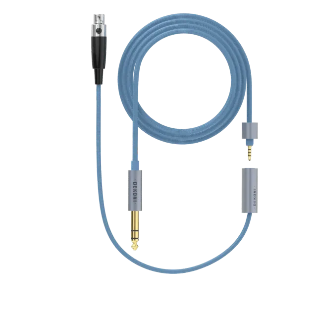 Dekoni Ensemble 1/4" 64" nylon hovedtelefonkabel 3-pin XLR