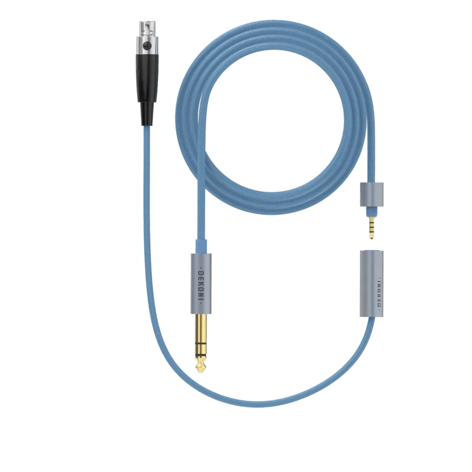 Dekoni Ensemble 1/4" 64" nylon hovedtelefonkabel 3-pin XLR