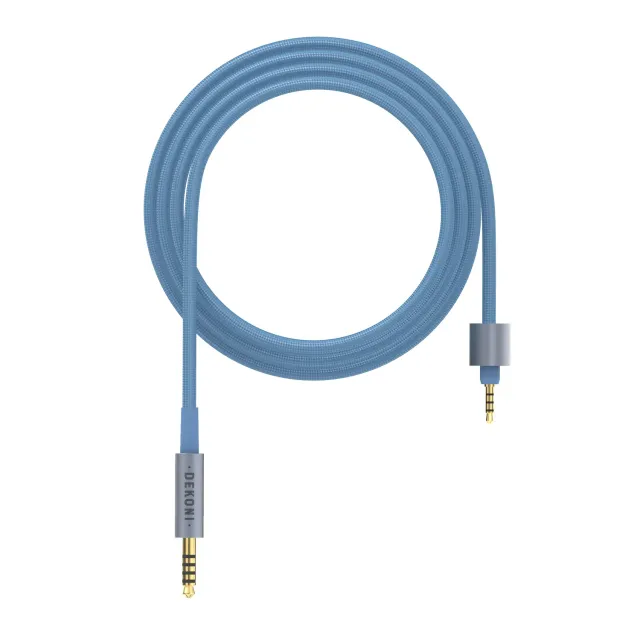 Dekoni Ensemble Presplit 4.4 mm kabel 52" blå nylonflet