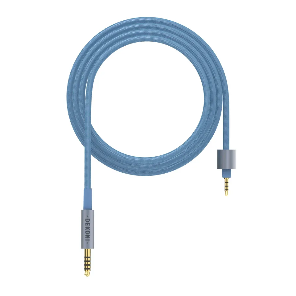 Dekoni Ensemble Presplit 4.4 mm kabel 52" blå nylonflet