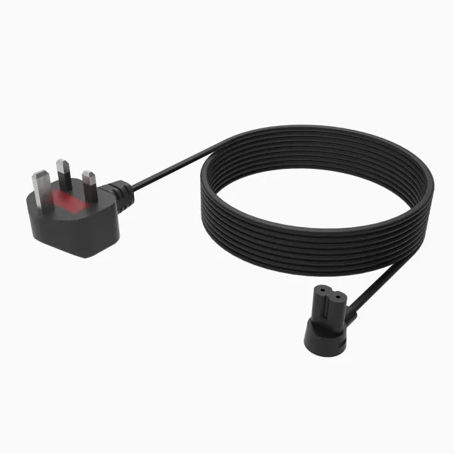 Flexson Long Power Cable 5m strømkabel sort