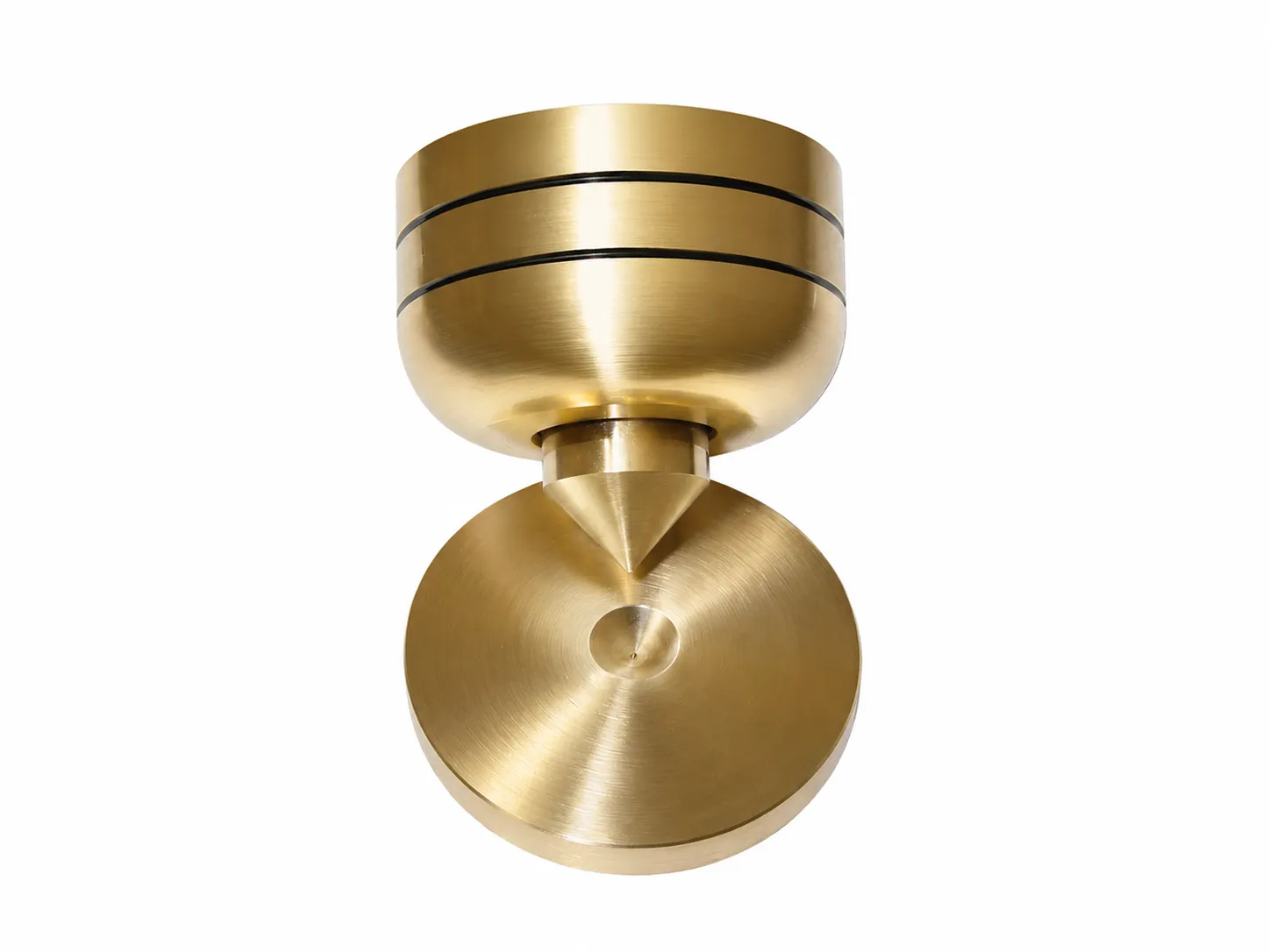 Rogoz Audio 3S40 vibrationsfødder 40 mm stål messing elastomer