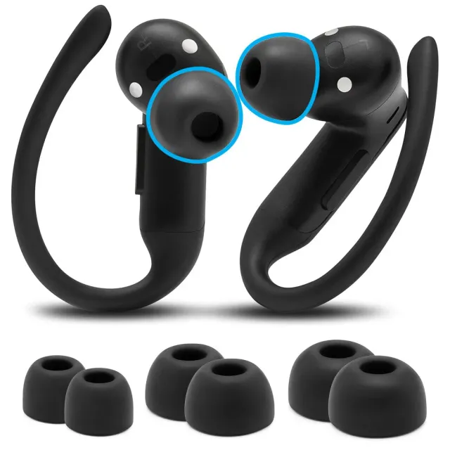 Wicked Cushions WC TipZ Powerbeats Pro 2 ørepropper sorte memoryskum
