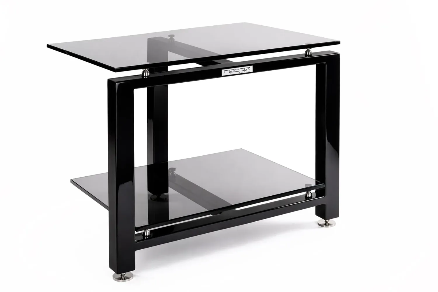 Rogoz Audio 3QB2 hi-fi-bord grafitglas to niveauer