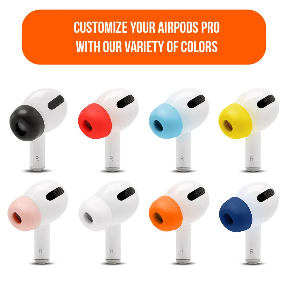 Wicked Cushions WC TipZ ørepropper til AirPods Pro, Pitch Black, 3 størrelser