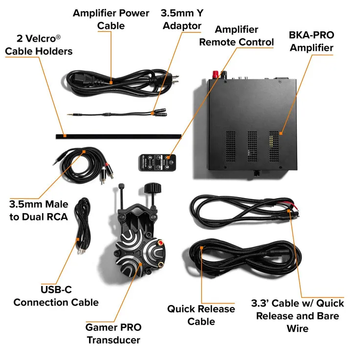 ButtKicker Gamer PRO - 4 Corners Kit haptiksæt 4 stk. til simrig