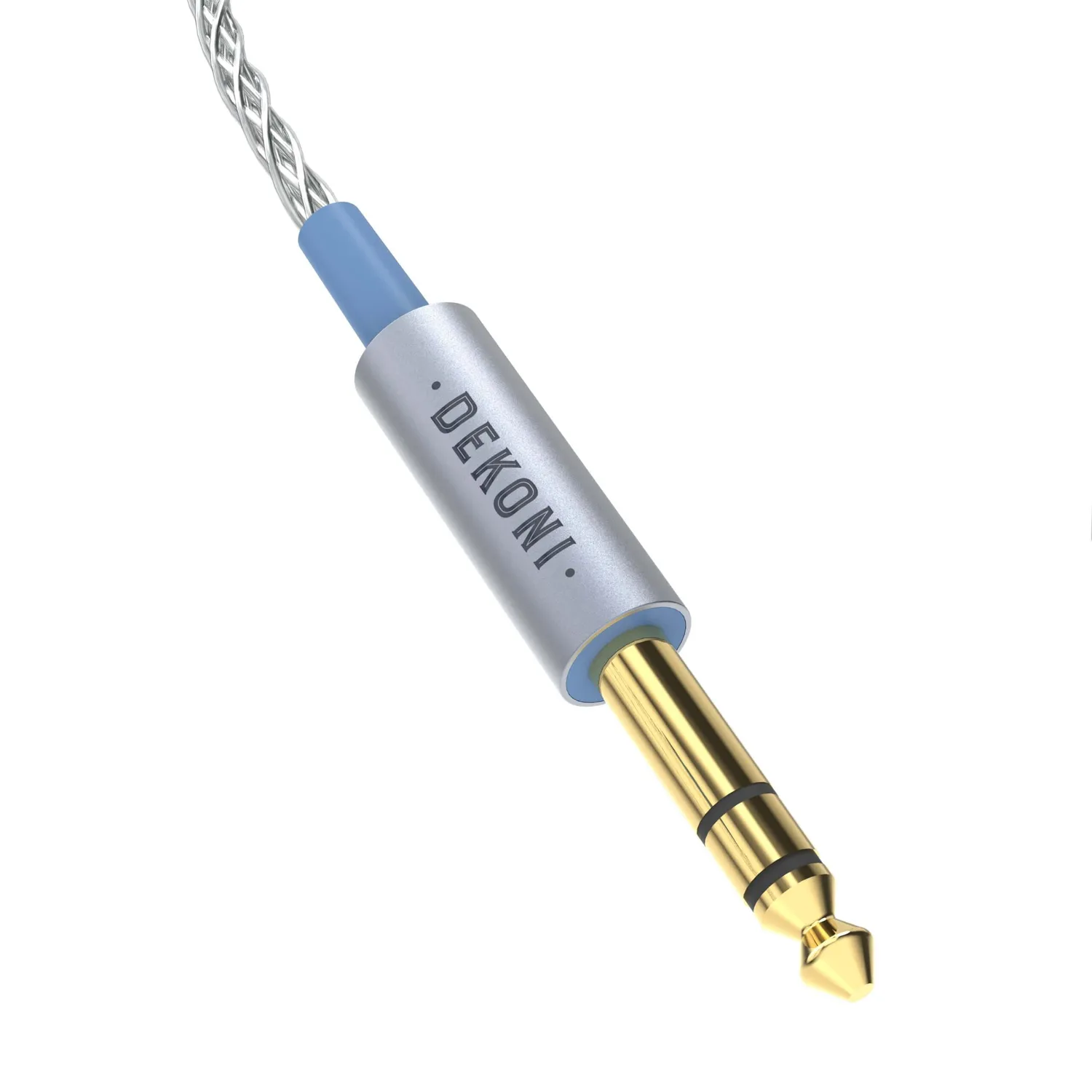 Dekoni Ensemble Presplit 6,35 mm ubalanceret kabel 52″ sølvflettet