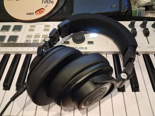 Wicked Cushions ATH M50X ørepuder sort ekstra tykke PU-læder