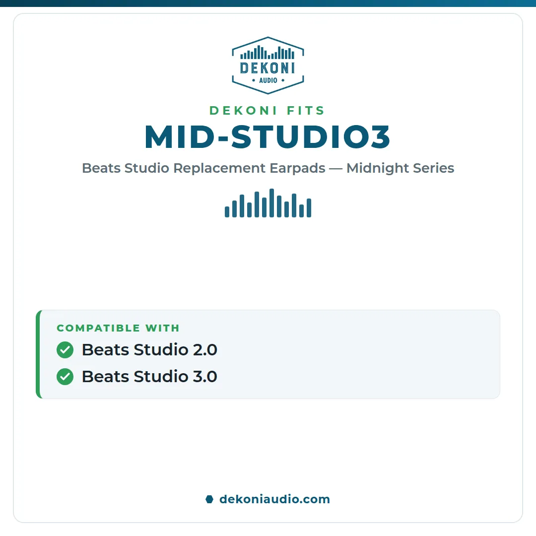 Dekoni Midnight ørepuder Beats Studio 2.0 og 3.0