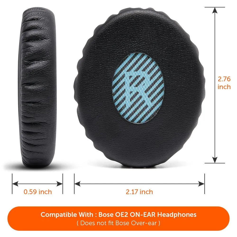 Wicked Cushions Bose OE2 ørepuder sort memoryskum