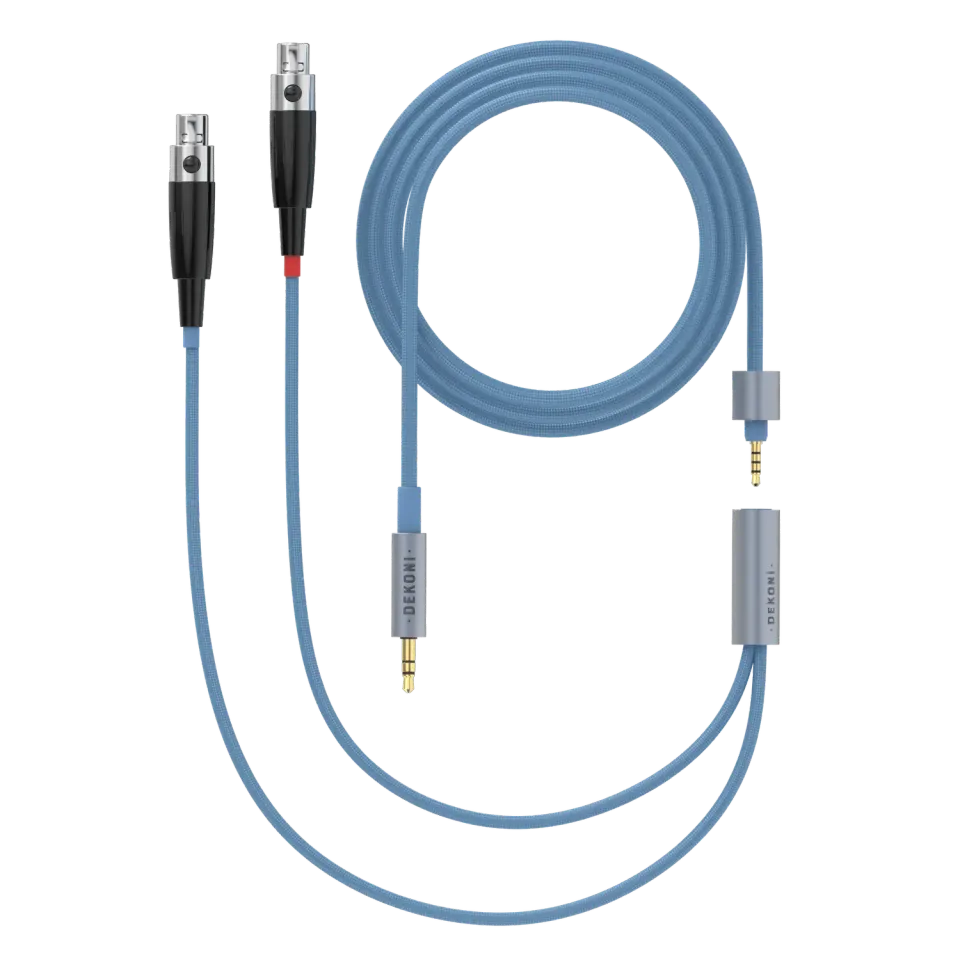 Dekoni Ensemble 1/8″ 64″ nylonkabel 4-pin Mini XLR blå