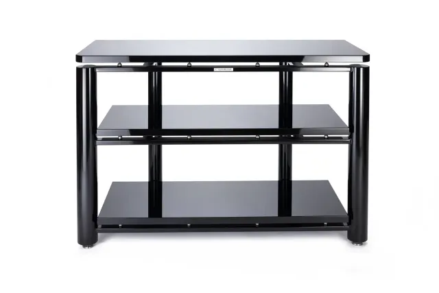 Rogoz Audio 4SPB3PB hi-fi-rack sort højglans 3 niveauer bredt