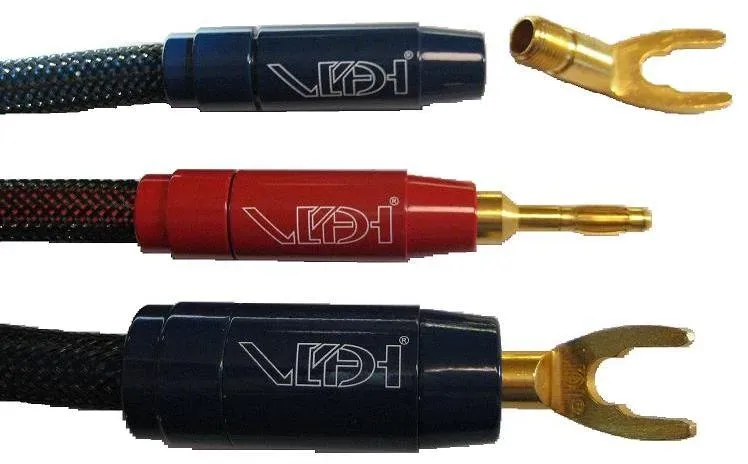 A. J. van den Hul Berri Bus Connector højttalerstik, 24 karat guld