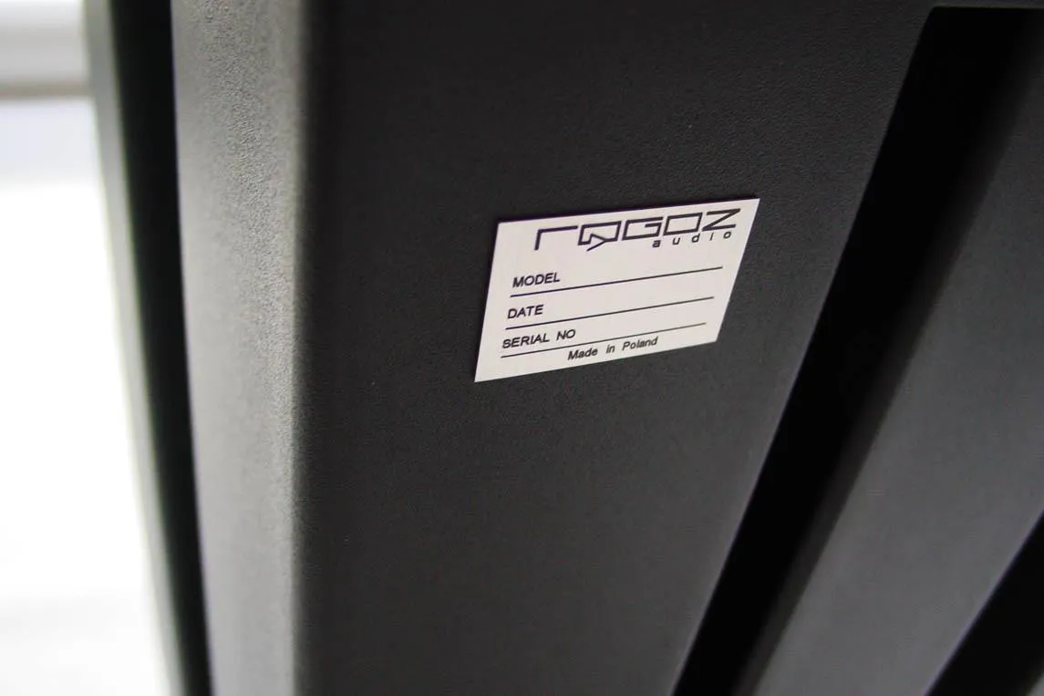 Rogoz Audio 4QB80 MKII højttalerstandere, sort, 80 × 80 mm