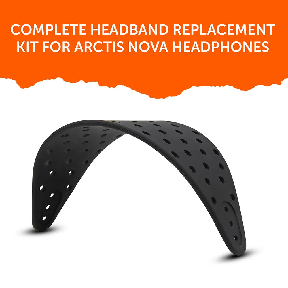 Wicked Cushions WC HeadbandZ Arctis Nova V2 hovedbøjle Black, ekstra bred
