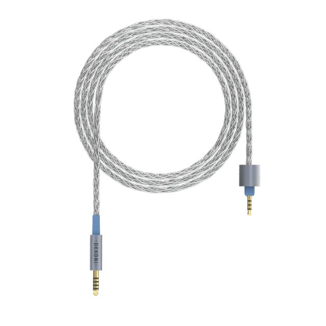 Dekoni Presplit 4.4mm balanceret sølvflettet kabel 52 tommer