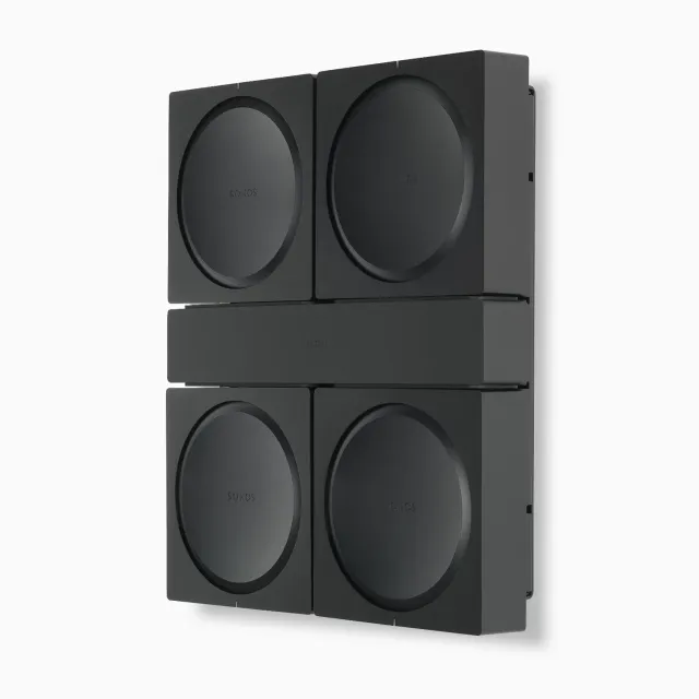 Flexson Sonos Amp Wall Mount x 4 vægbeslag sort