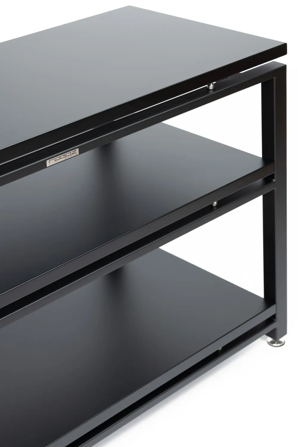 Rogoz Audio 4QB3 hi-fi-rack med 3 hylder, sort mat