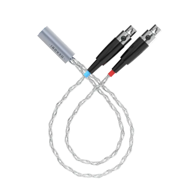 Dekoni Postsplit 4-Pin Mini-XLR kabel med sølvfletning